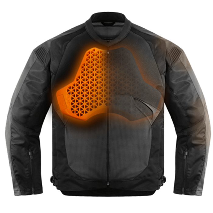 D3O Split Chest Protector Motorcycle Clothing